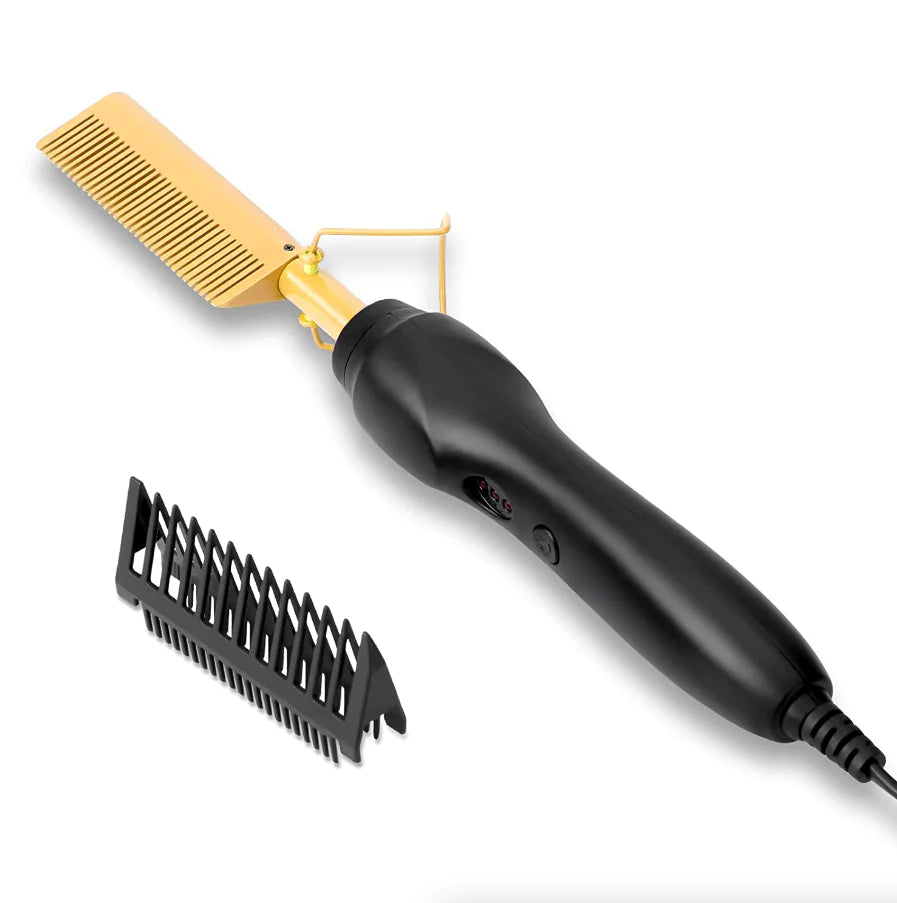 Hair Straightener Comb Pro Electric Beard Straightening Comb Heat Hot Comb Press