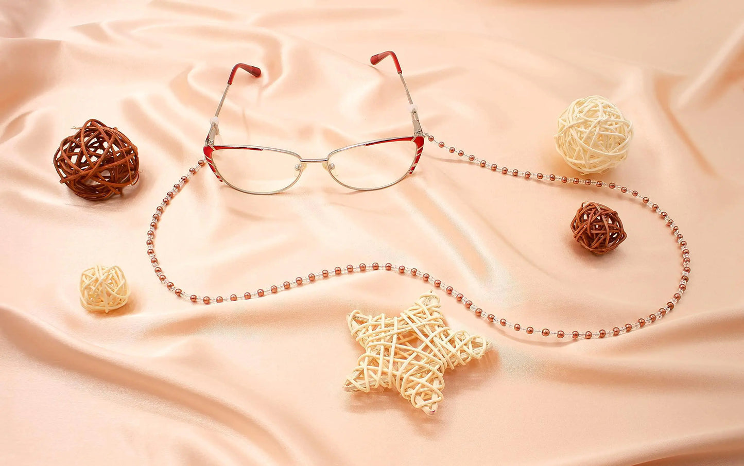 Eye Glasses String Holder Premium Beaded Eyeglass Holders Around Neck 4 Pcs